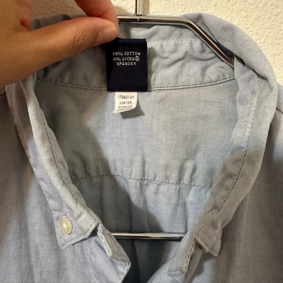 GAP Light Chambray 3/4 Sleeve Button Up Top - Picture 6 of 8